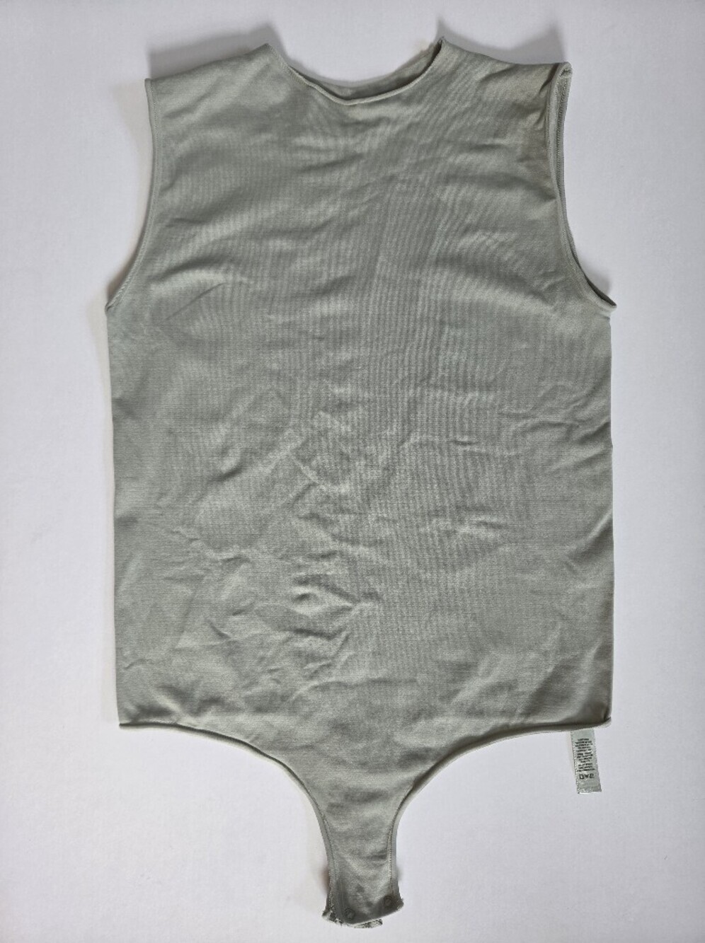 SKIMS Essential Crew Neck Beige Sleeveless Thong Bodysuit Size L/XL